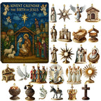 Nativity Advent Calendar 24-Day Countdown 24 Compartments