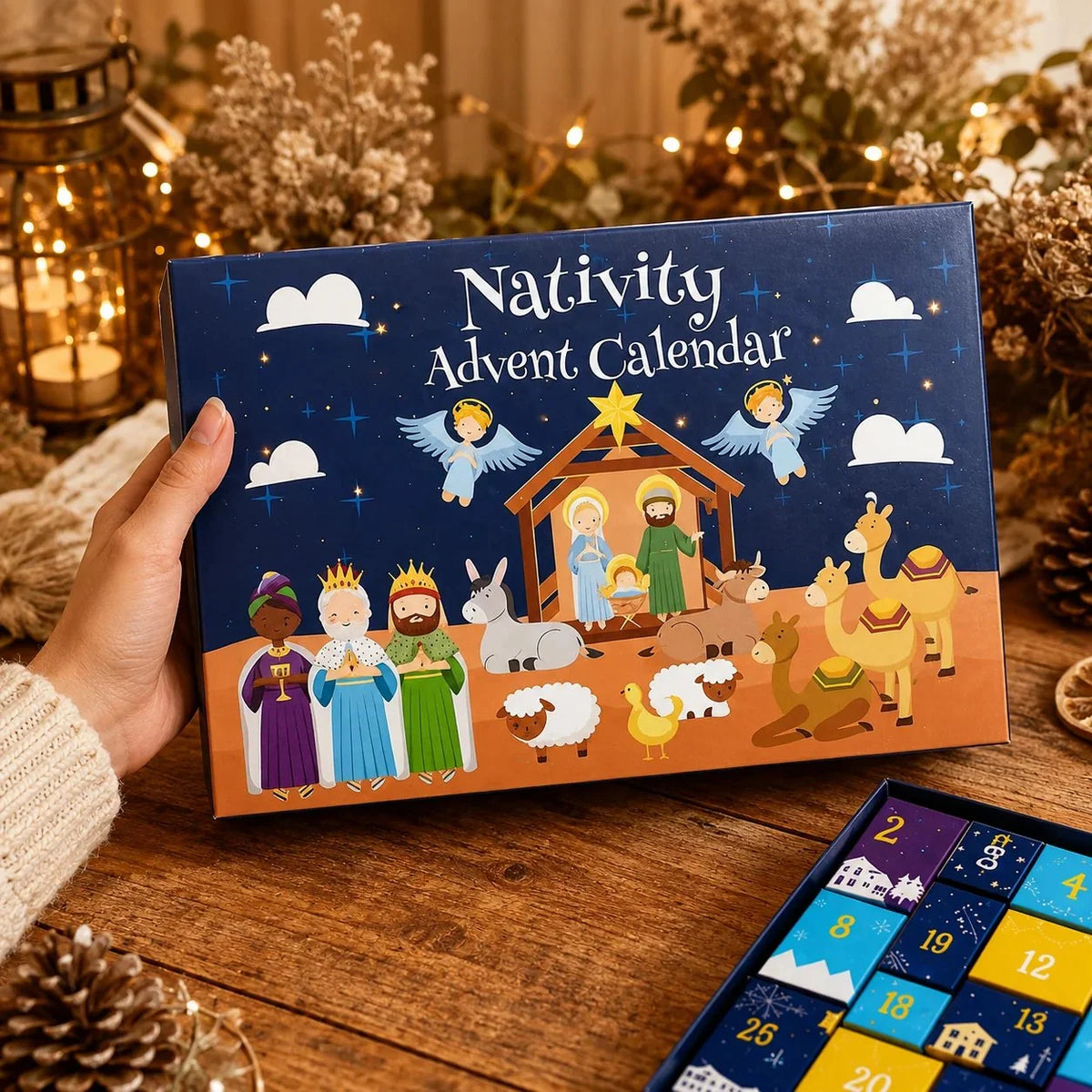 Nativity Advent Calendar 25 Figures Christmas Story Theme