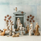 Nativity Set Reclaimed Barn Wood Handcrafted 20 Pieces