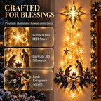 Nativity Wall Hanging Battery-Powered LED Lights