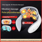 Neck Massager Vibration Heat Therapy Portable Design