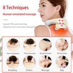 Neck Massager Vibration Heat Therapy Portable Design