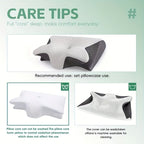 Neck Pillow Contoured Memory Foam Ergonomic Support for All Sleep Positions