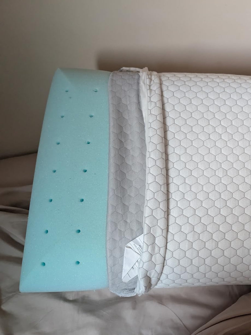 Neck Pillow Memory Foam Cooling Gel-Infused