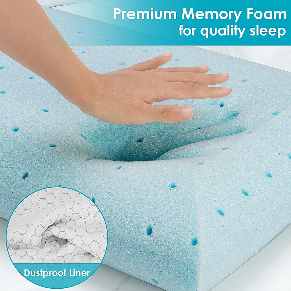 Neck Pillow Memory Foam Cooling Gel-Infused