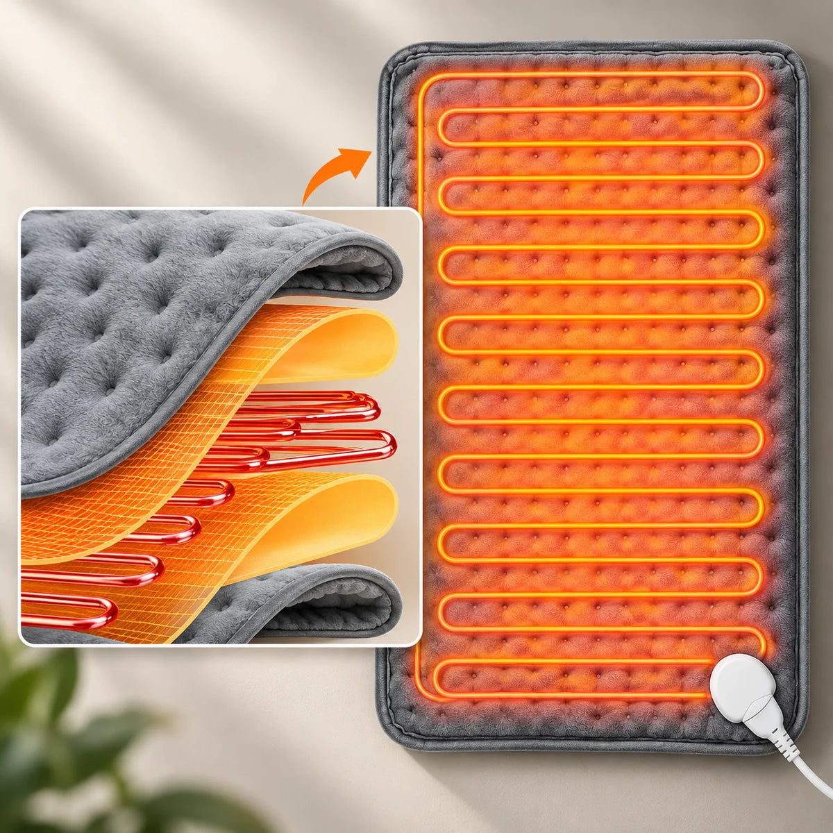Neck & Shoulder Heating Pad 9-Level Heat Washable Fleece