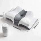 Neck Support Pillow Butterfly Contoured Memory Foam Core