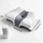 Neck Support Pillow Butterfly Contoured Memory Foam Core