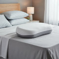 Neck Support Pillow Ergonomic Memory Foam Cooling Fabric