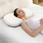 Neck Support Pillow Ergonomic Memory Foam Cooling Fabric