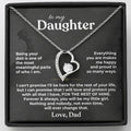 Necklace Gift Set Cubic Zirconia Pendant Message Card