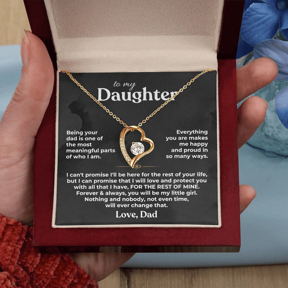 Necklace Gift Set Cubic Zirconia Pendant Message Card