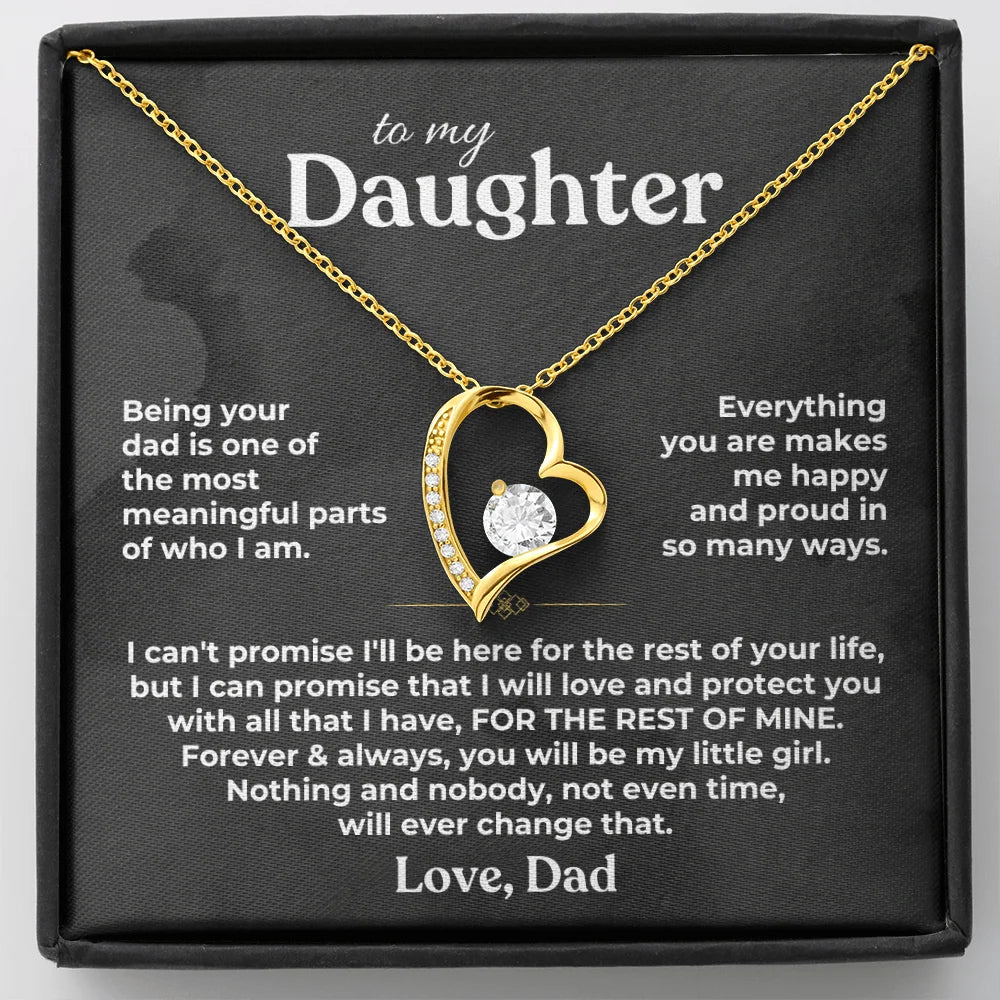 Necklace Gift Set Cubic Zirconia Pendant Message Card