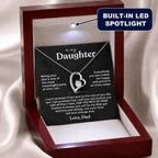 Necklace Gift Set Cubic Zirconia Pendant Message Card