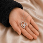 Necklace Gift Set Cubic Zirconia Pendant Message Card