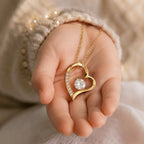 Necklace Gift Set Cubic Zirconia Pendant Message Card