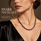 Necklace Serpent-Inspired Statement Design Six Color Options