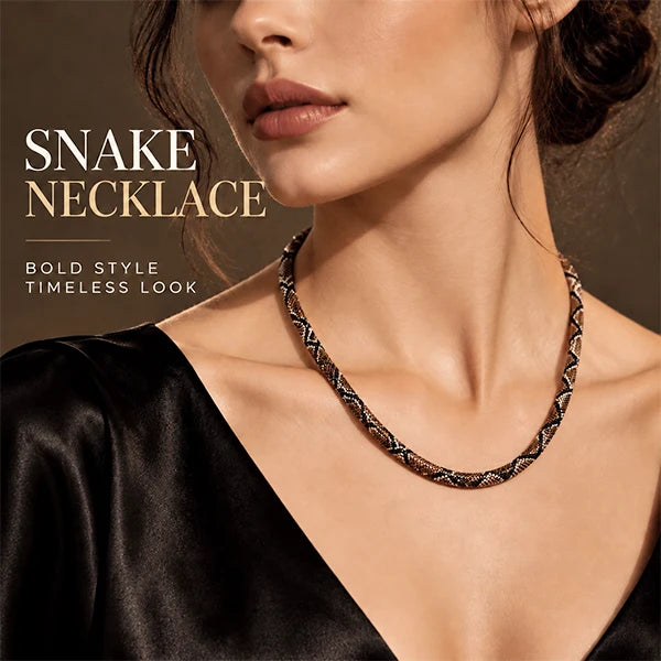 Necklace Serpent-Inspired Statement Design Six Color Options