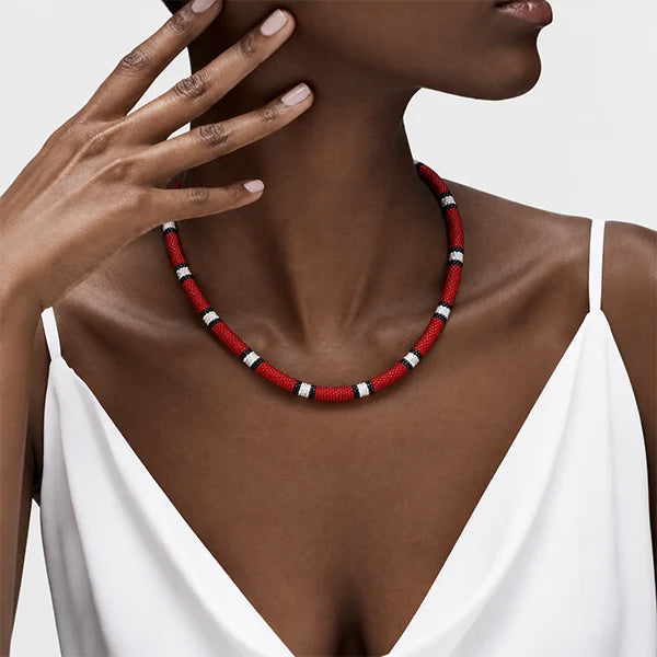 Necklace Serpent-Inspired Statement Design Six Color Options