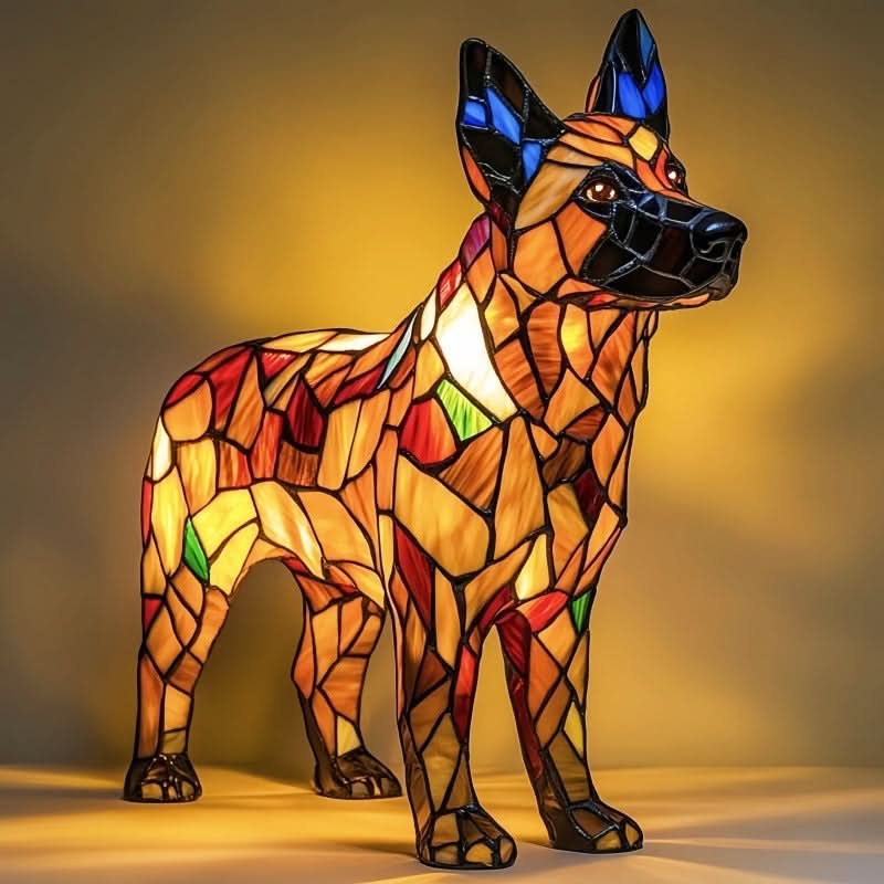 Night Light Dog-Shaped Warm LED USB Powered