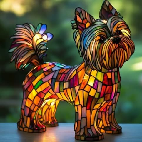 Night Light Dog-Shaped Warm LED USB Powered