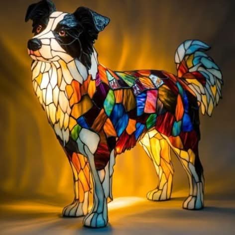 Night Light Dog-Shaped Warm LED USB Powered