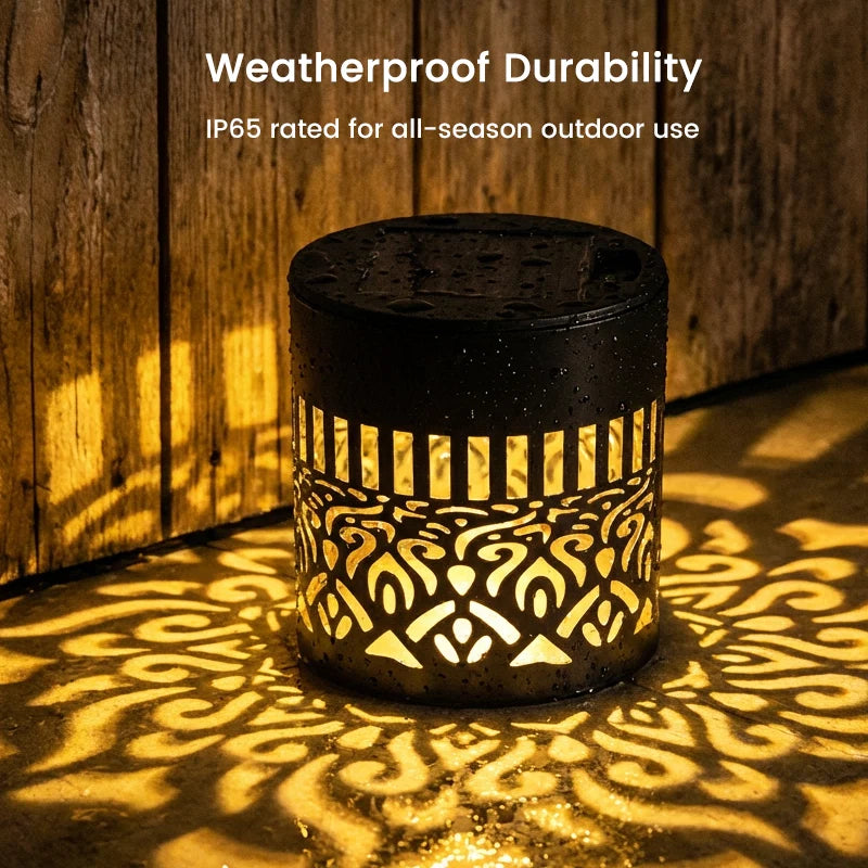 Night Light Projector Solar-Powered Mandala Weatherproof