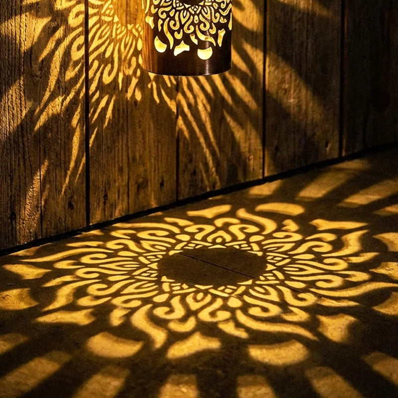 Night Light Projector Solar-Powered Mandala Weatherproof