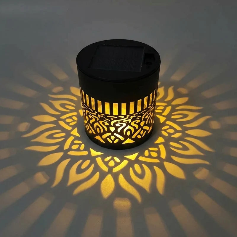 Night Light Projector Solar-Powered Mandala Weatherproof