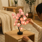 Night Light Rose LED Warm Ambient USB & Battery