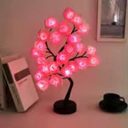 Night Light Rose LED Warm Ambient USB & Battery