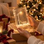 Night Light Snowy Street Scene Warm White LED