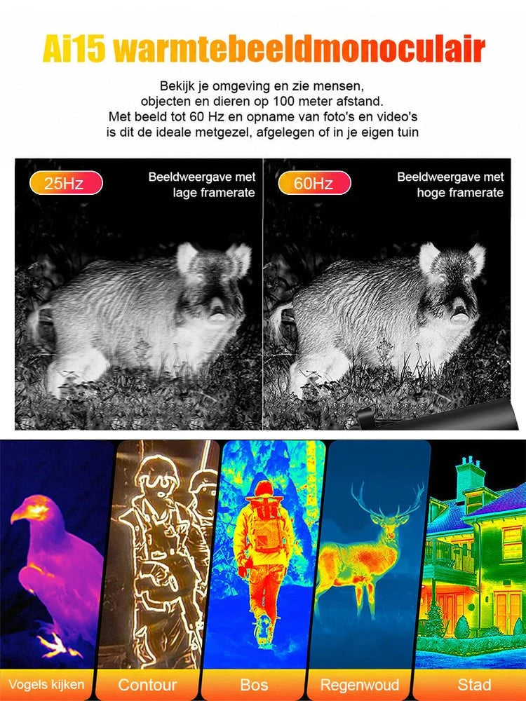 Night Vision Device HD Screen 200M Range 10-Hour Battery