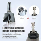 Nose And Ear Hair Trimmer Manual Stainless Steel Compact Design