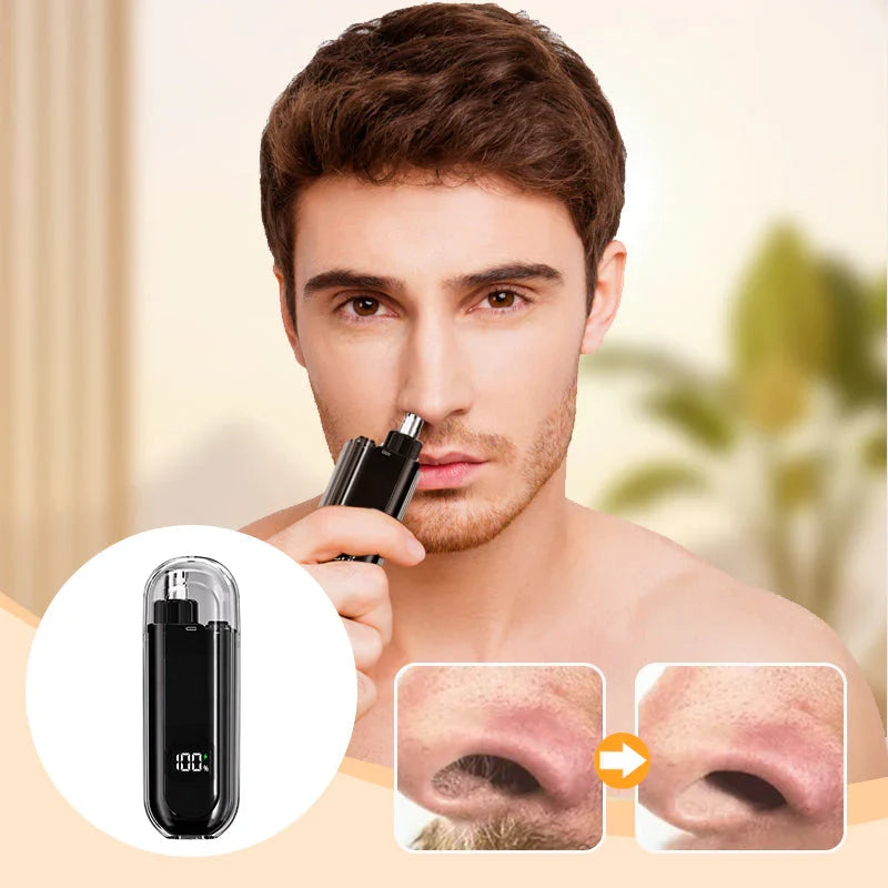 Nose & Ear Trimmer Waterproof USB-C Rechargeable LED Display