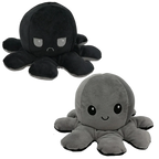Octopus Plush Reversible Happy & Sad Faces Cotton Fabric