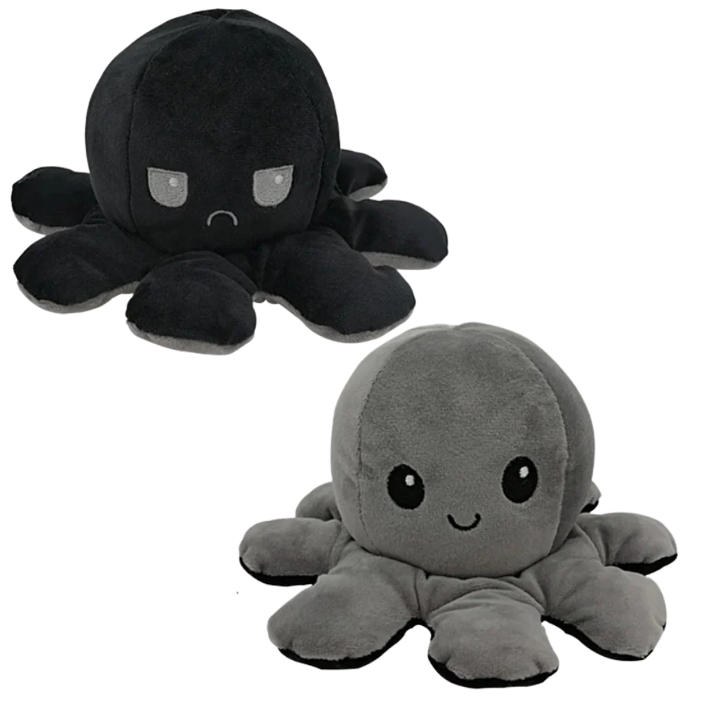 Octopus Plush Reversible Happy & Sad Faces Cotton Fabric