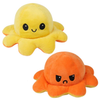 Octopus Plush Reversible Happy & Sad Faces Cotton Fabric