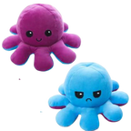 Octopus Plush Reversible Happy & Sad Faces Cotton Fabric