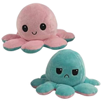 Octopus Plush Reversible Happy & Sad Faces Cotton Fabric