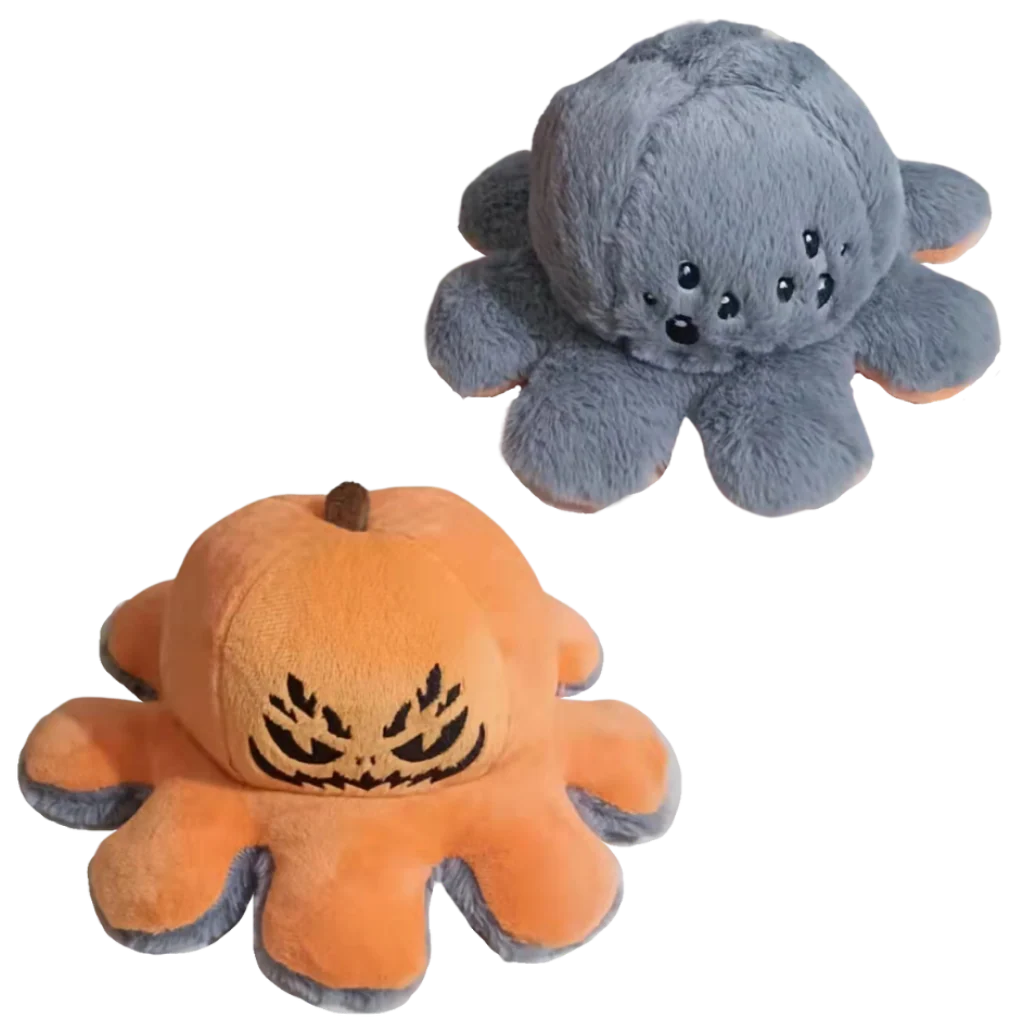 Octopus Plush Reversible Happy & Sad Faces Cotton Fabric