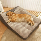Orthopedic Dog Bed Raised Bolster Removable Washable Cover