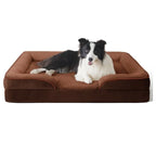 Orthopedic Dog Bed Velvet Cover Machine-Washable Joint Support