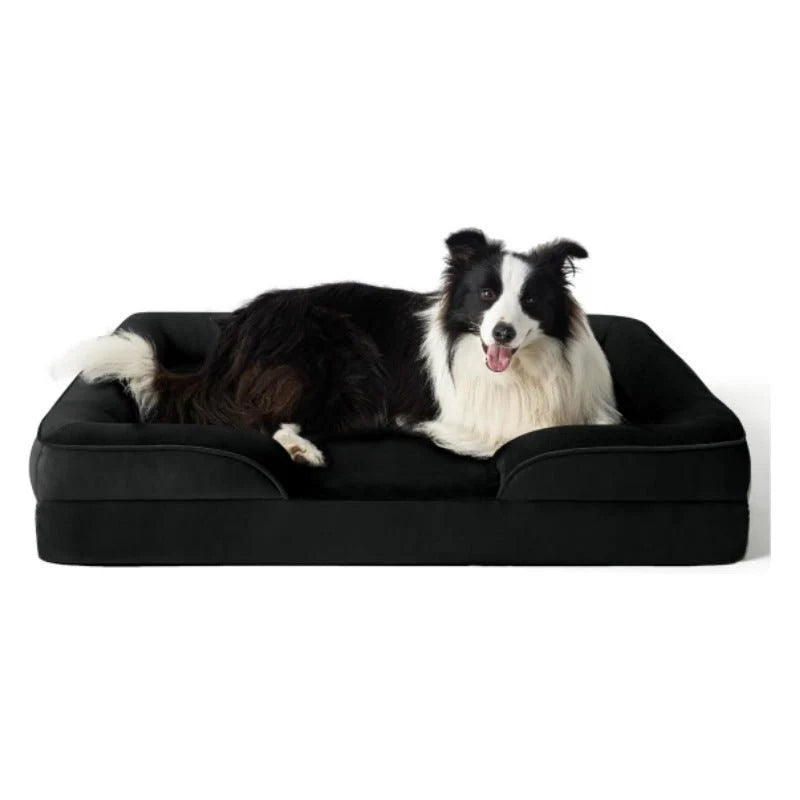 Orthopedic Dog Bed Velvet Cover Machine-Washable Joint Support