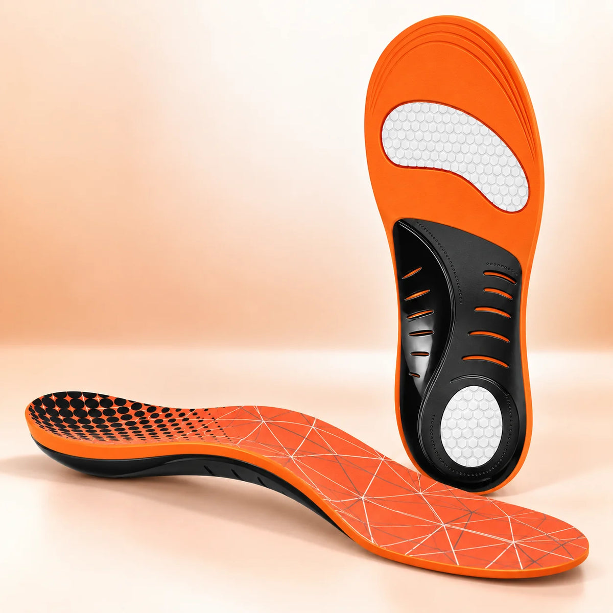 Orthotic Insoles 3 cm Arch Support Deep Heel Cup