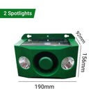 Outdoor Animal Deterrent Solar-Powered Flashing LED 33-Foot Range