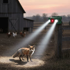 Outdoor Animal Deterrent Solar-Powered Flashing LED 33-Foot Range