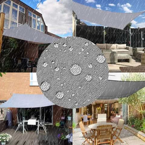 Outdoor Awning Waterproof UV-Blocking Foldable Design
