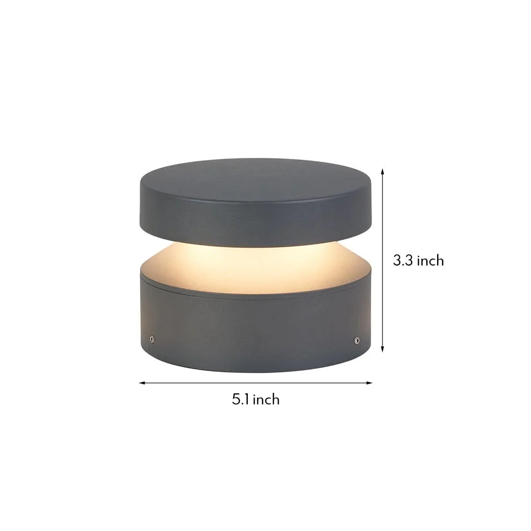 Outdoor Bollard Lights Waterproof LED Hardwired 110V
