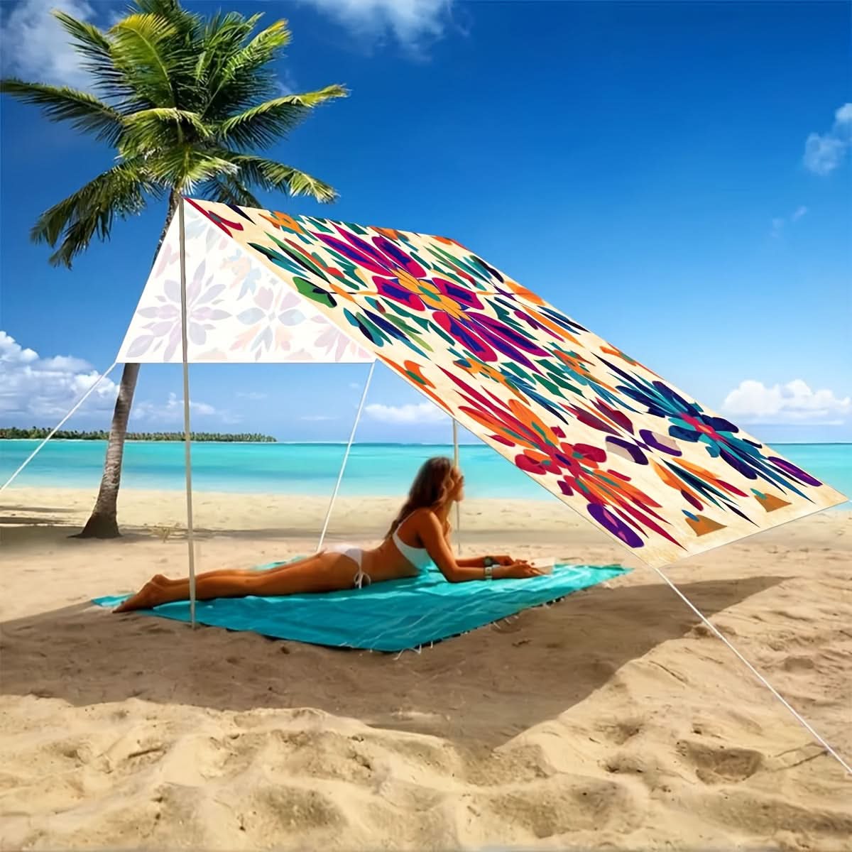Outdoor Canopy Polyester Foldable Sun Shade